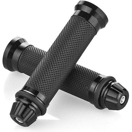 Motorcycle Hand Grips with Bar End Cap, Racing CNC Aluminum .